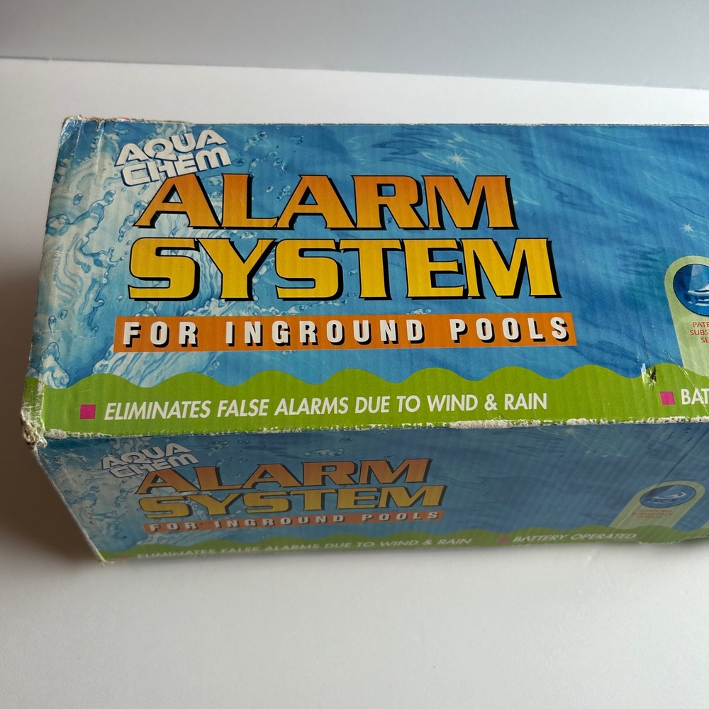 NIB Aqua Chem Alarm System Above Ground In Inground Pool Subsurface Sensor Bue - Picture 2 of 9